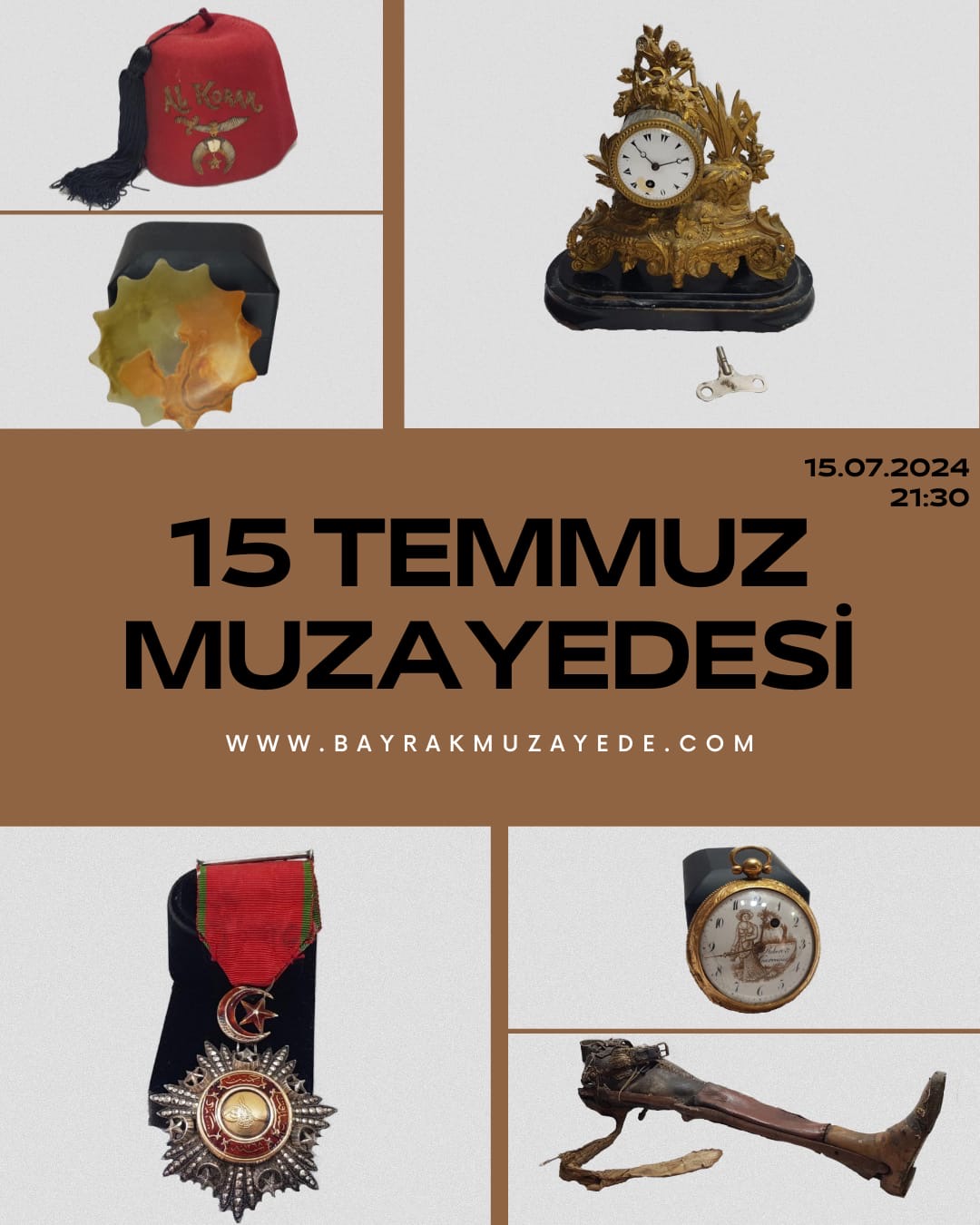 Bayrak Müzayede | 15 TEMMUZ MÜZAYEDESİ