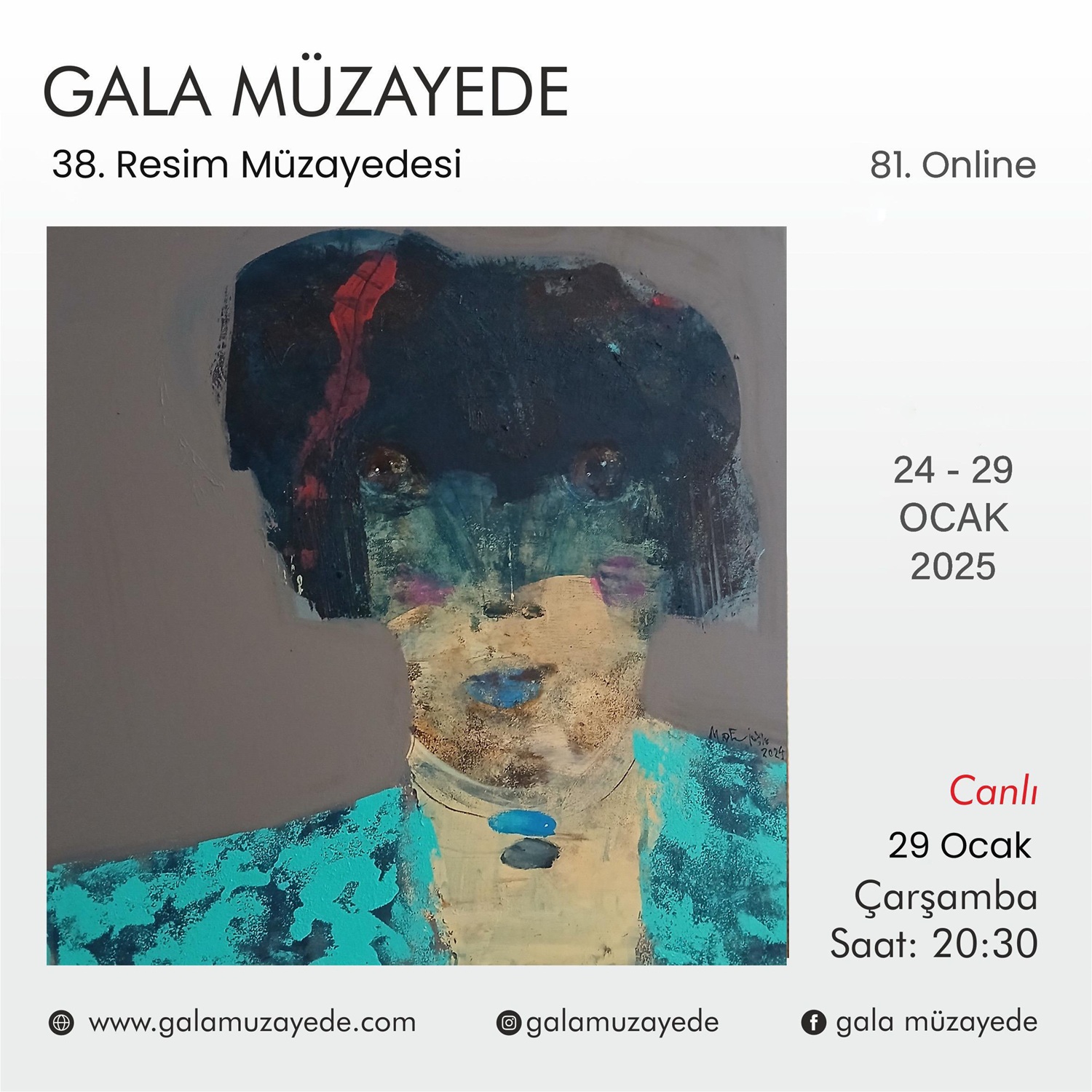 Gala Müzayede | 81. Online 38. Resim Müzayedesi